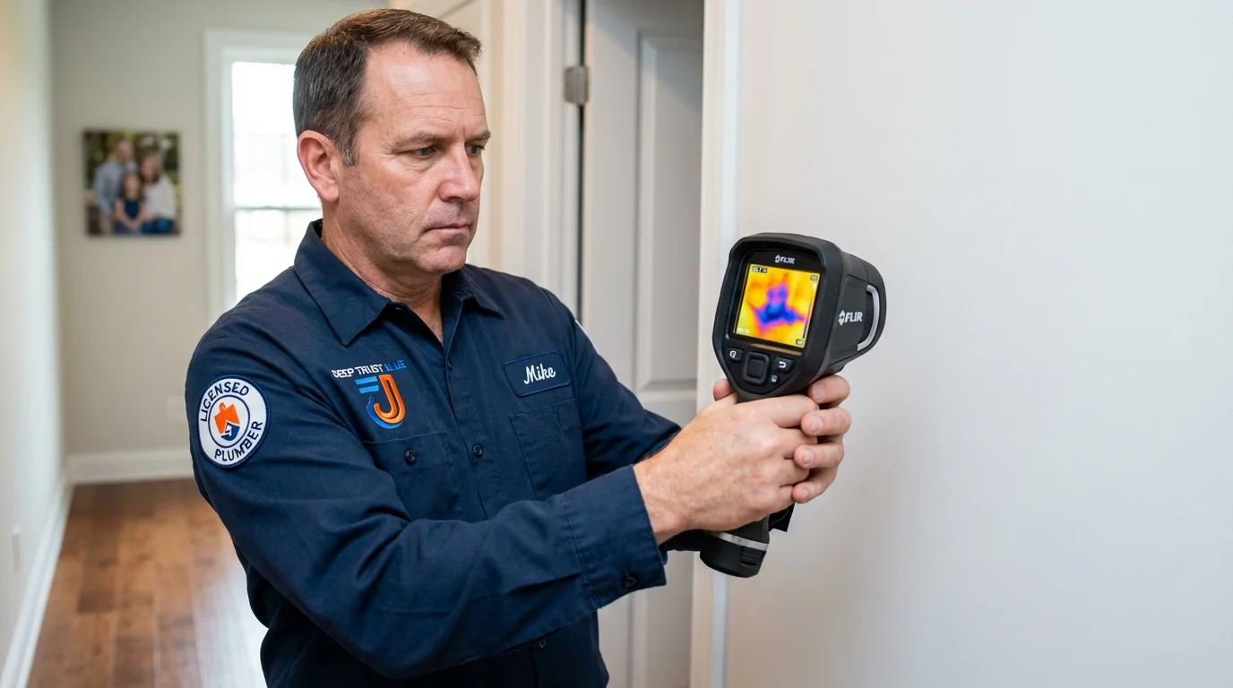 Thermal imaging leak detection by Johns Plumbing LLC in Thibodaux